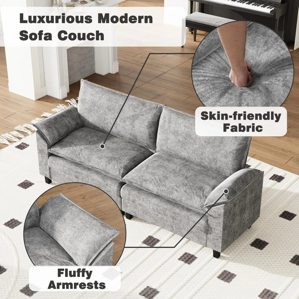 Modular Sectional Loveseat Sofa
