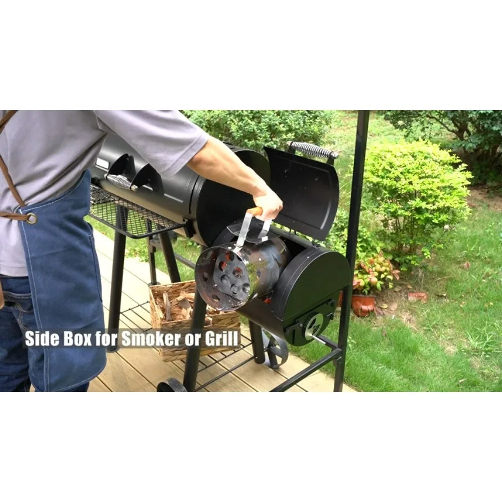 Outdoor Charcoal Grill Smoker with Large Cooking Area