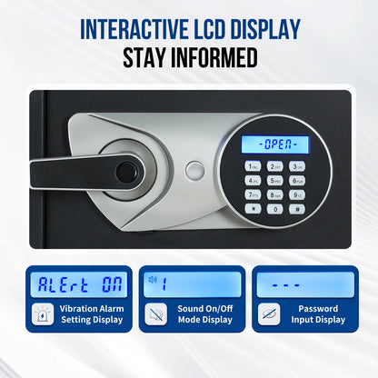 Fireproof Biometric Safe Box Hidden Design