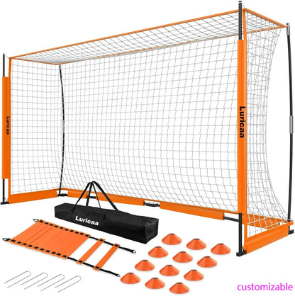 12×6 ft /6×4 ft Portable Collapsible Soccer Goal