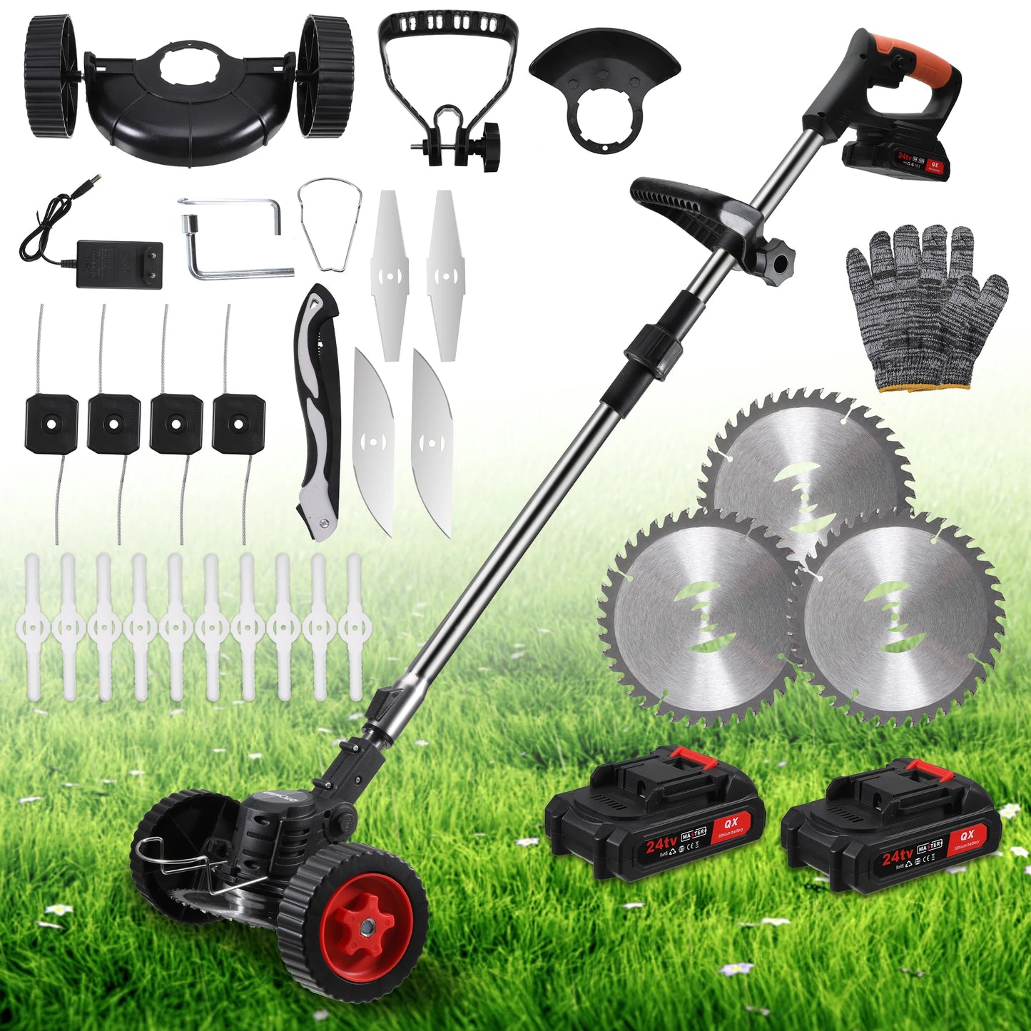 Electric Lawn Mower Cordless Grass Trimmer