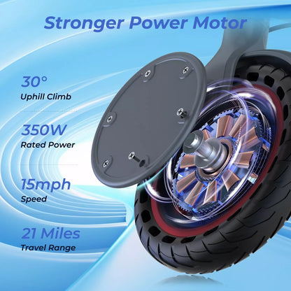 350W 19mph waterproof Electric Scooter with Shock-absorbing