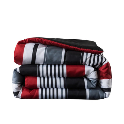 7 Piece Queen Comforter Reversible Bedding Set