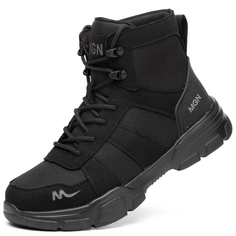 Men Steel Toe Shoes Puncture-Proof Sneakers