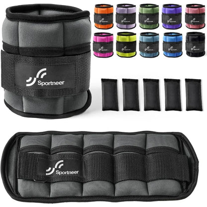 Adjustable Ankle Weights 1 Pair for Women Men