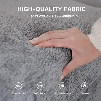 118" U-Shaped Sectional Couch with 2 Ottomans