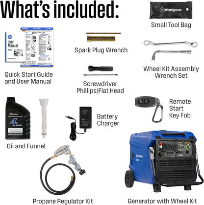 11000 Peak Watt Tri-Fuel Portable Inverter Generator
