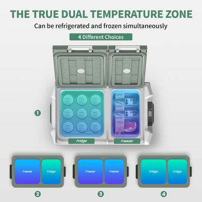 12V Portable Compressor Car Refrigerator Mini Fridge Freezer