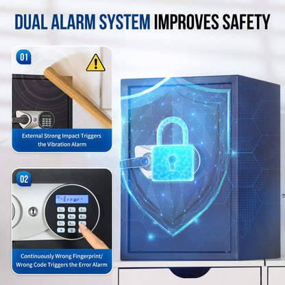 Fireproof Biometric Safe Box Hidden Design