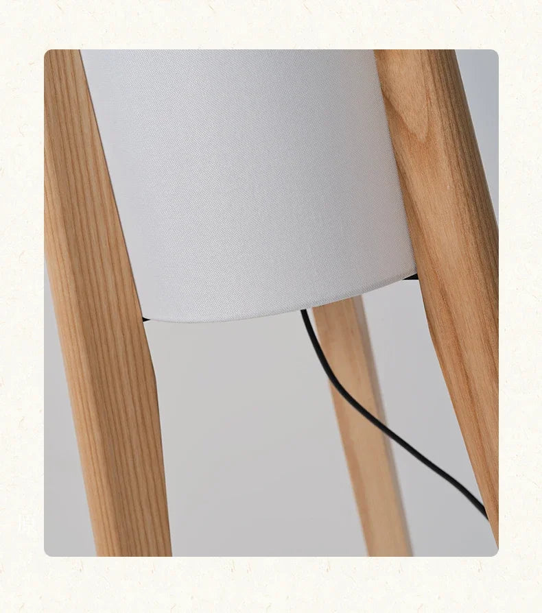 Zen Floor Lamp Japanese style light fabric shade lamp