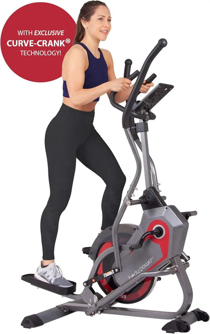 2 in 1 Elliptical Stepper Machine for Home Fitness.