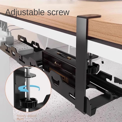 Telescopic Under Table Storage Rack Organizer