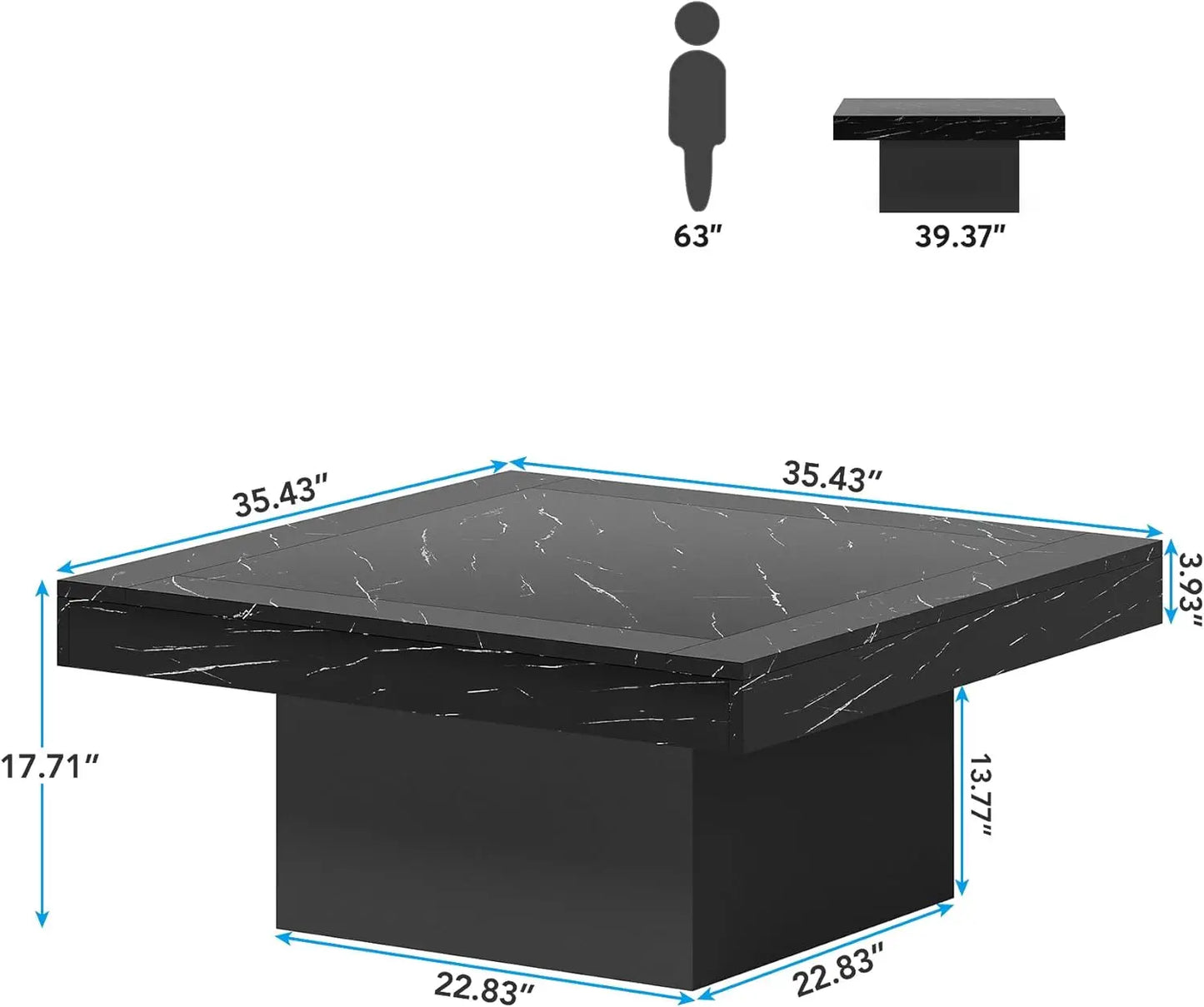 Coffee Table with LED lighting