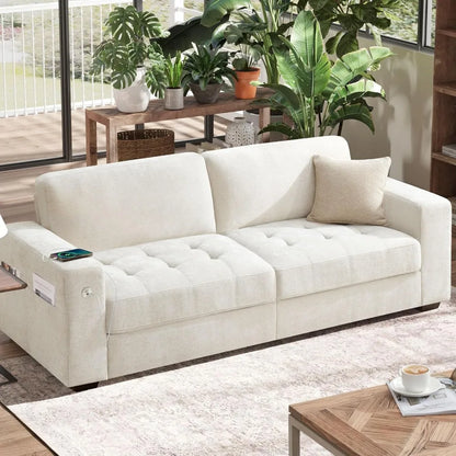 89" Sofa with Medium Firm Seat Cushion and Removable Cover