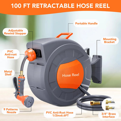 Built to Last, Garden Retractable Hose Reel