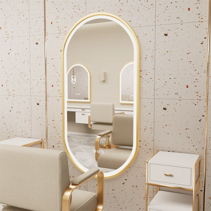 Luxury Oval Led Illuminated Bathroom Mirror