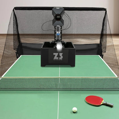 Ping Pong Ball Machine with Net and 100 Balls