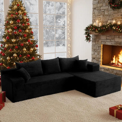 103" L Shaped Sectional Boneless Couch