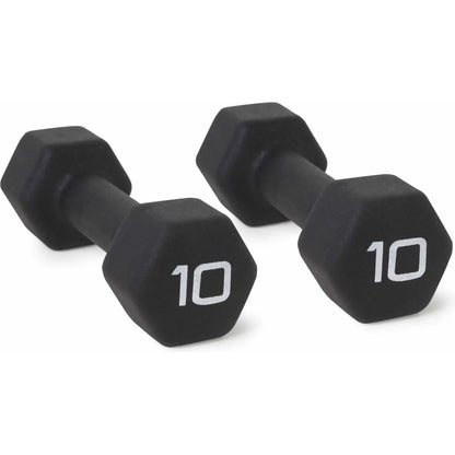 10lb Pair Non-Slip Quiet Hand Weights for Home Gym