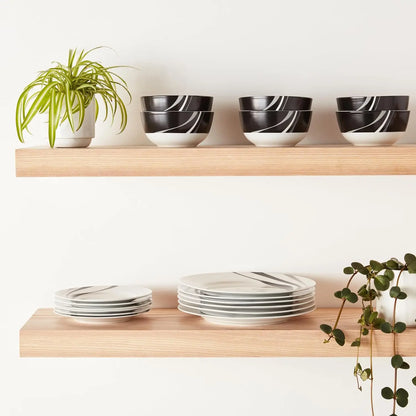 18-Piece Dinnerware Set, Microwave & Dishwasher Safe