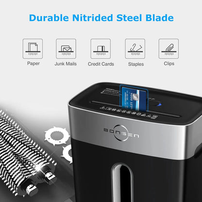 10-Sheet Cross-Cut Home Office Shredder P-4 Security.