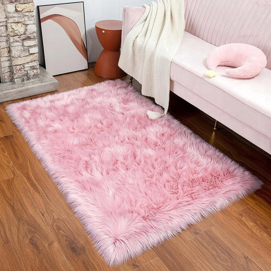 Thicken dense Faux Fur Rug decoration carpets for living room rugs long plush carpet for Bedroom home decor floor mats