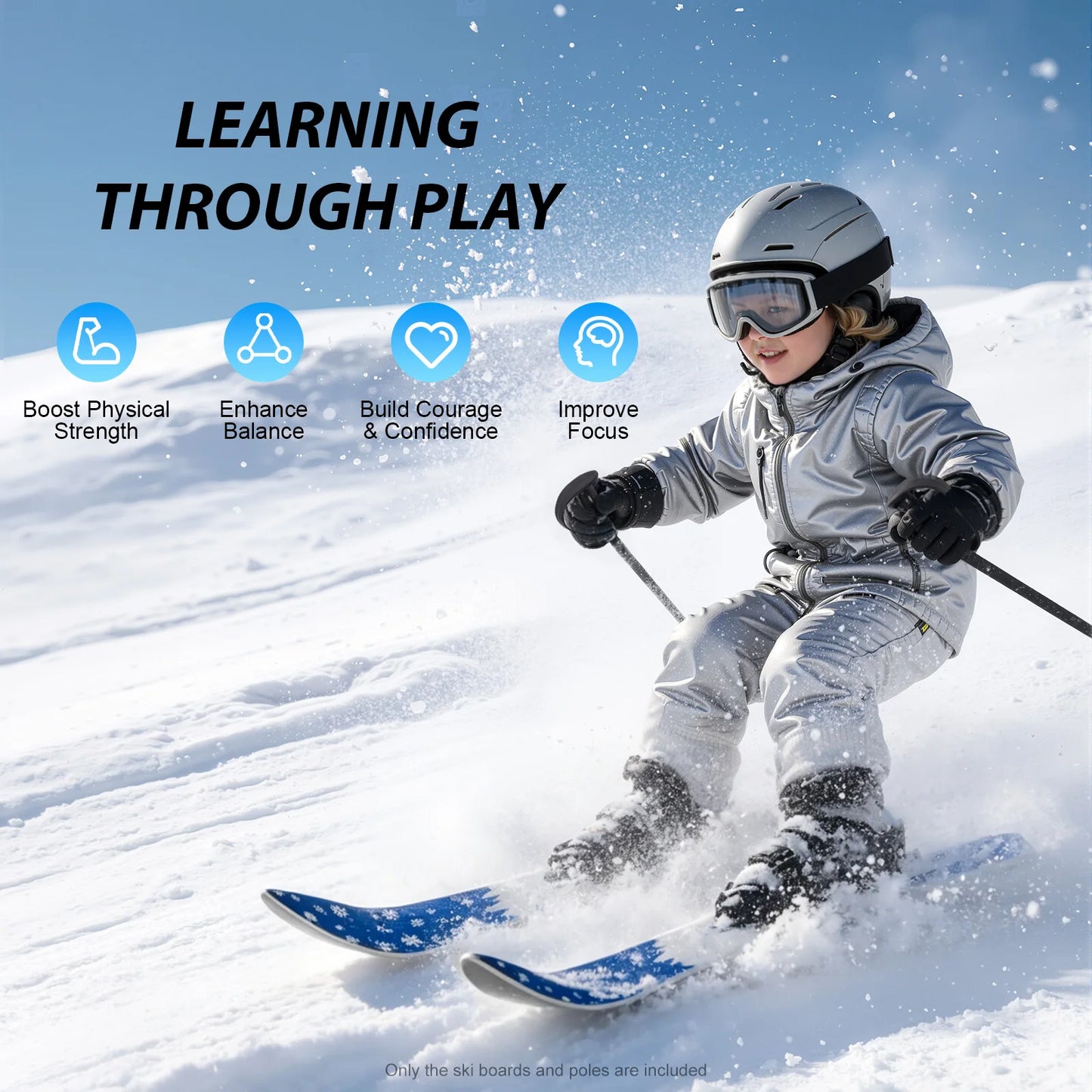 Kids Ski Board Set for Ages 2-8