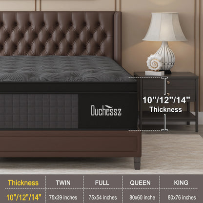 10"12"14"Twin Full Queen King  Hybrid Mattress