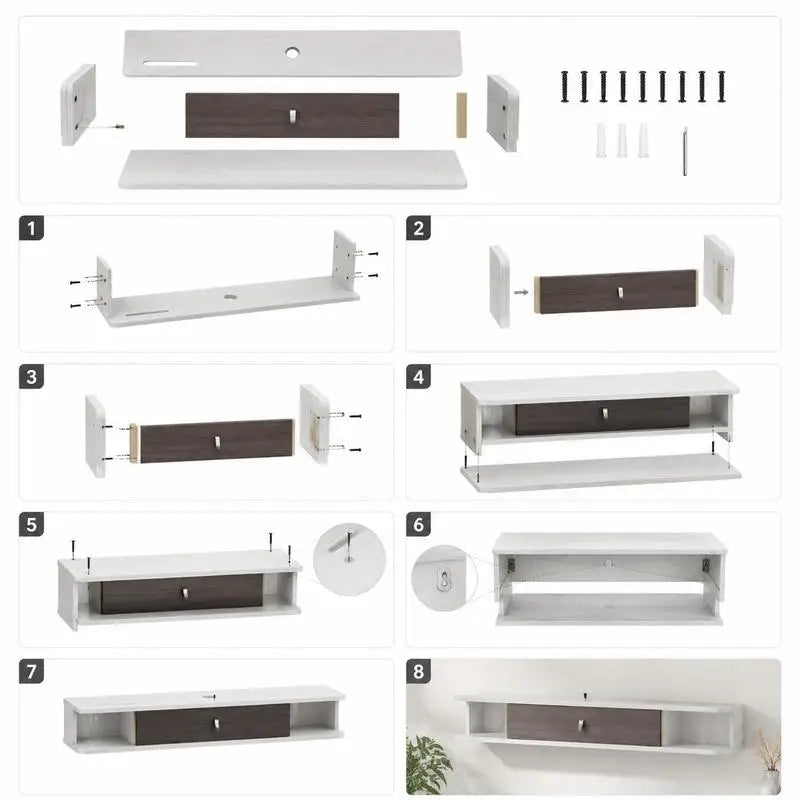 70 Inch Wall Mounted Floating TV Stand