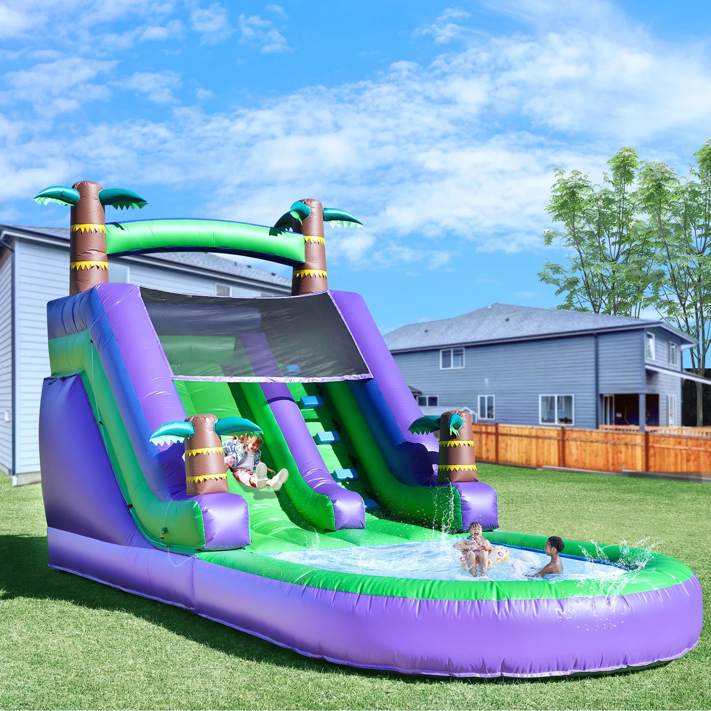Children's Playground Inflatable water slide