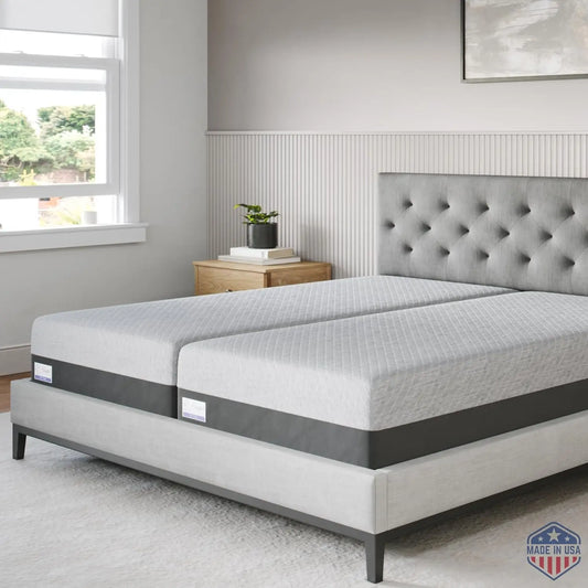 10-inch Medium Split King Gel Memory Foam Mattress in a Box