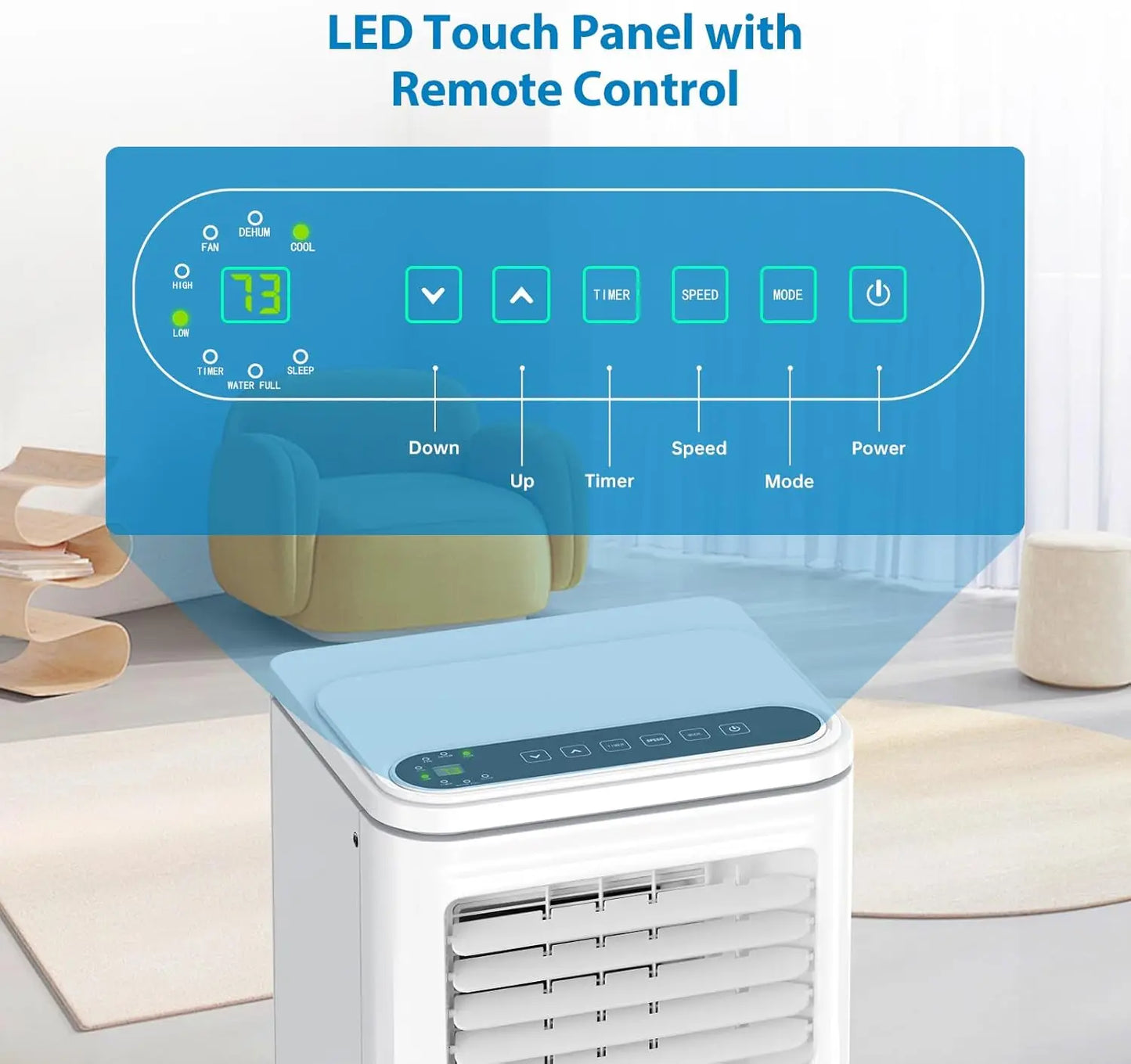 10000 BTU Portable Air Conditioners 3 in 1 Portable AC Unit