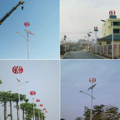 4500W Wind Turbines 5 Blades Axis Wind Generator