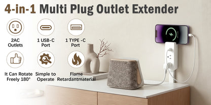 3 Style Retractable Sockets Adjustable Electrical Outlet Extender