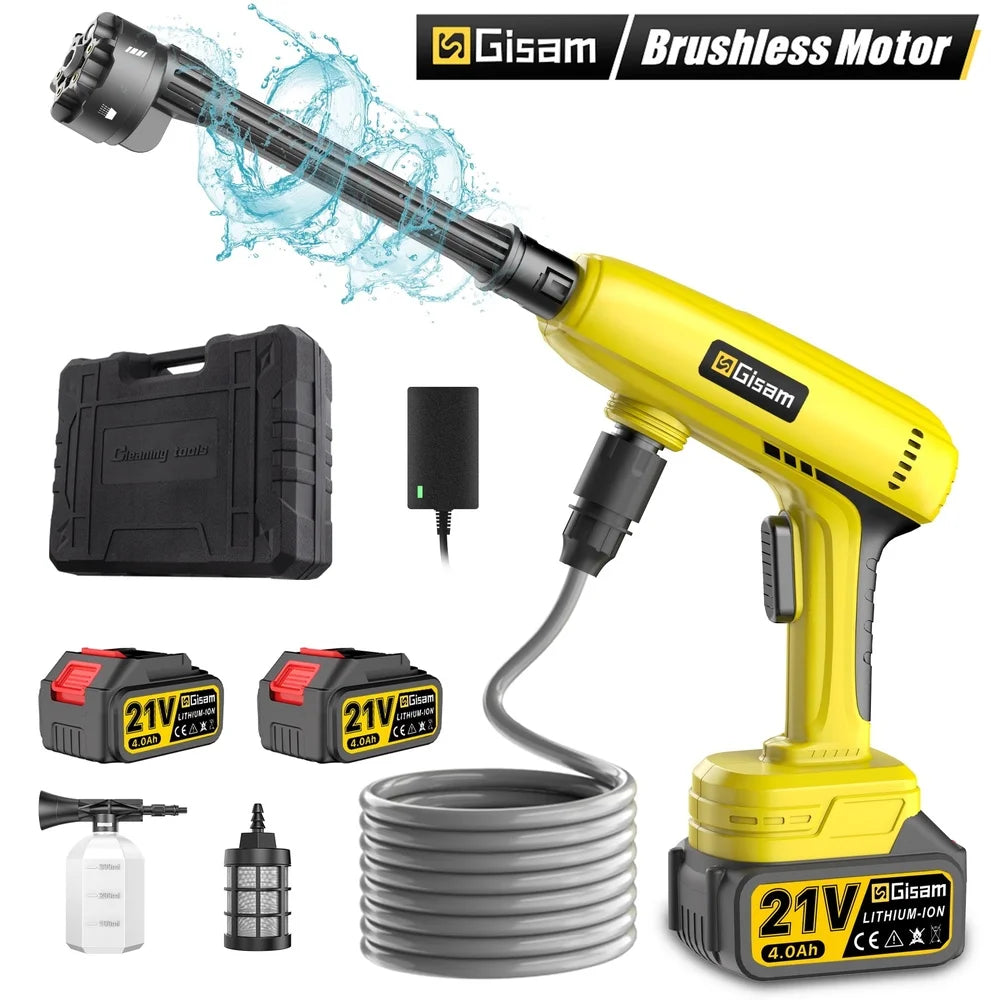 Cordless Pressure Washer with 6-in-1 Nozzle