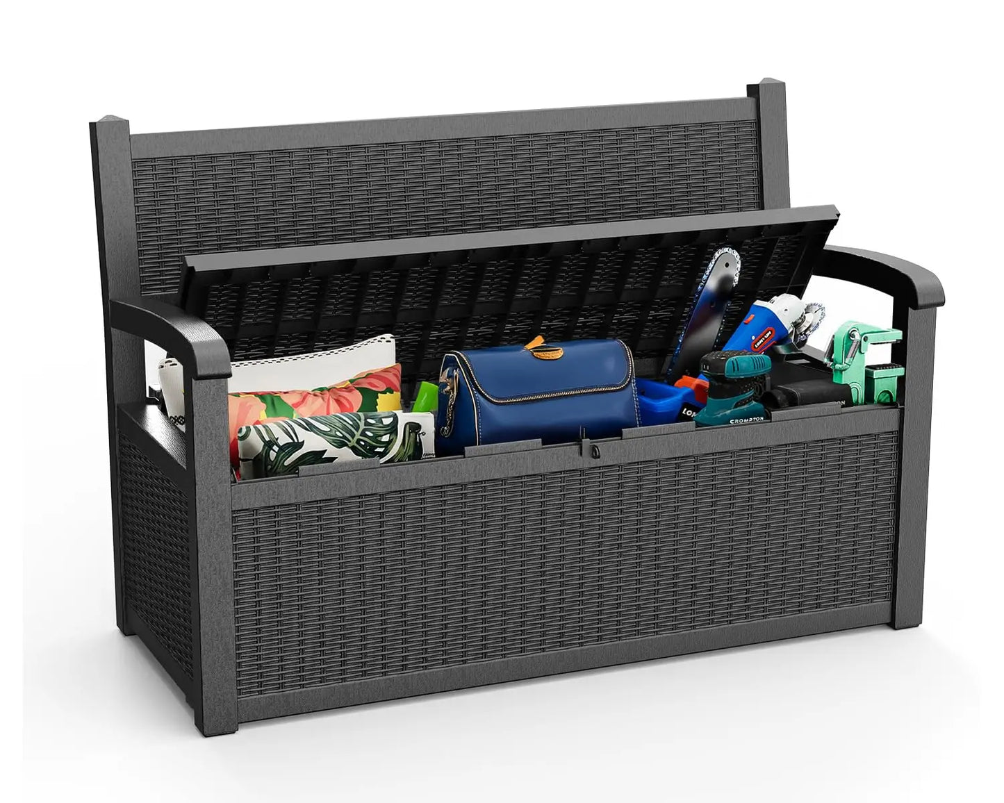 80 Gallon Waterproof Lockable Storage Bench