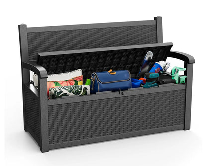 80 Gallon Waterproof Lockable Storage Bench