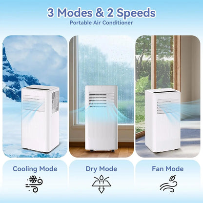 10000 BTU Portable Air Conditioners, Fast Cooling for 450 Sq.Ft