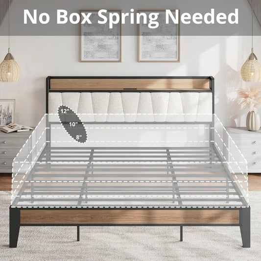 California King Bed Frames, Solid and Stable, Noise Free