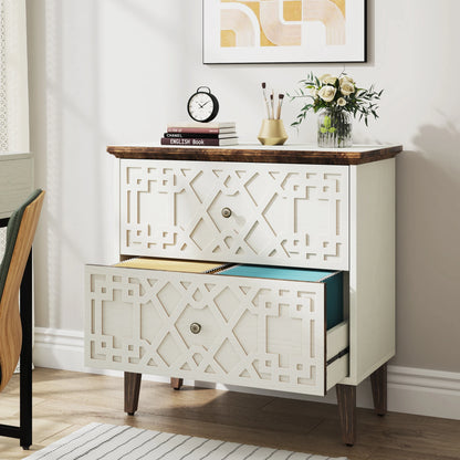 Wood Storage Printer Stand