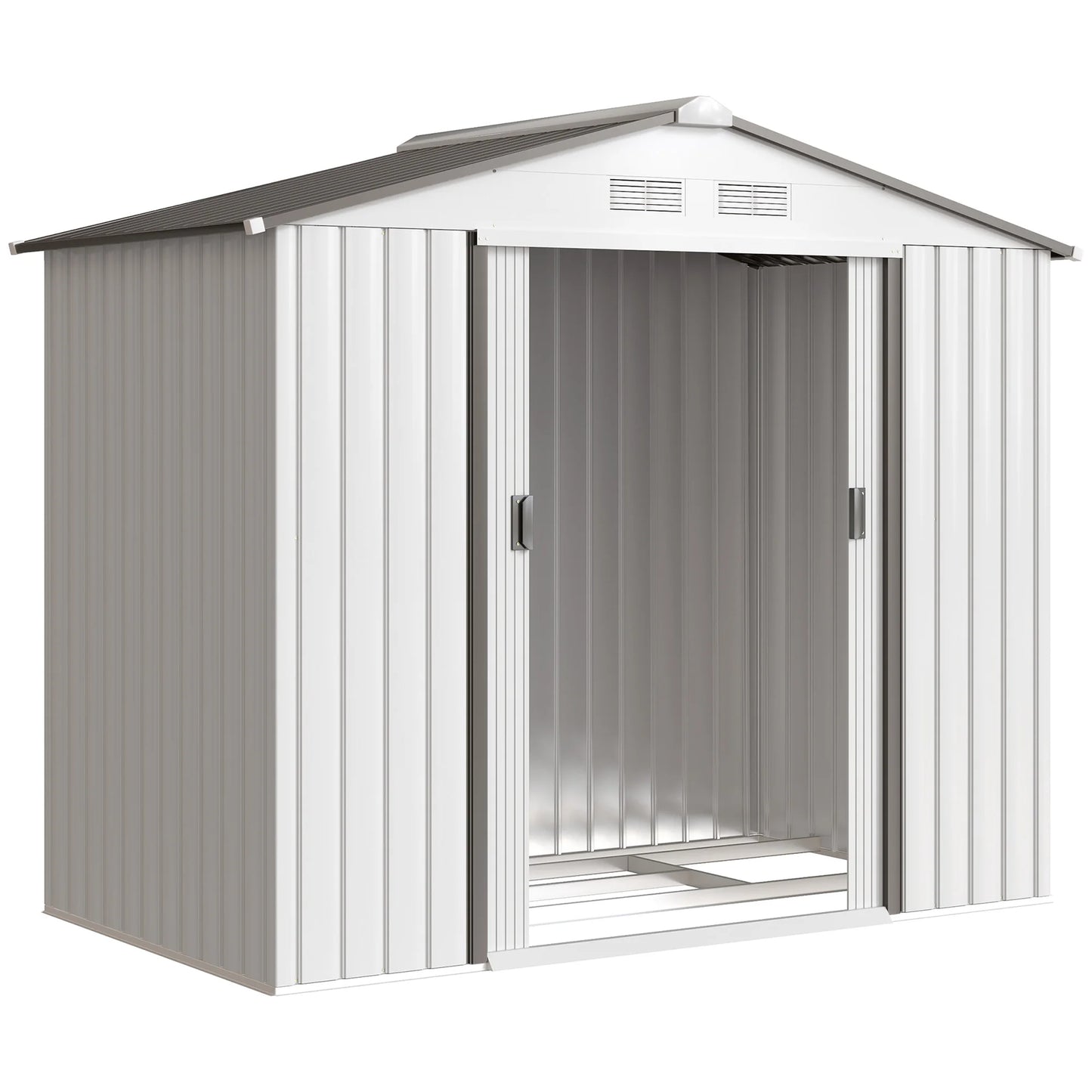 7' x 4' Outdoor Steel Tool Garden Shed Organizer