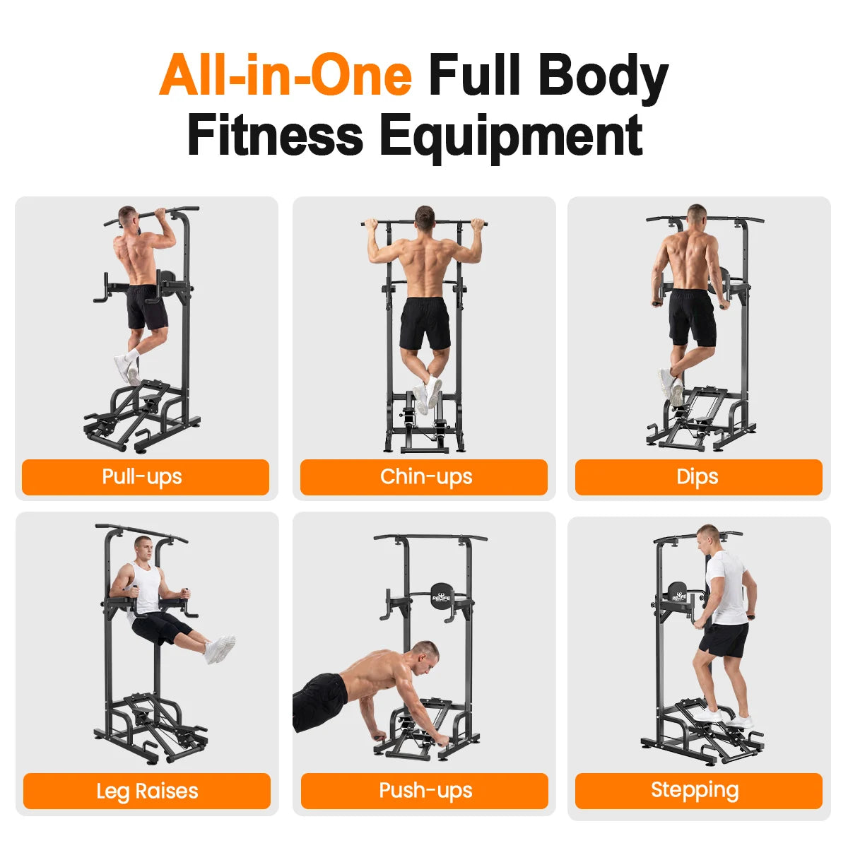 Multifunctional Power Tower Pull Up Dip Station