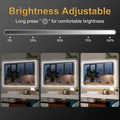 Fully Assembled 24x32 Inch Bathroom Mirror with Storage,