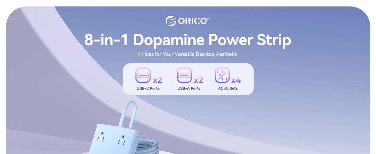 Power Strip 8-in-1 Desktop Charging Station