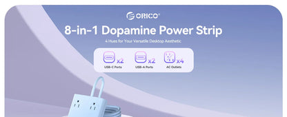 Power Strip 8-in-1 Desktop Charging Station
