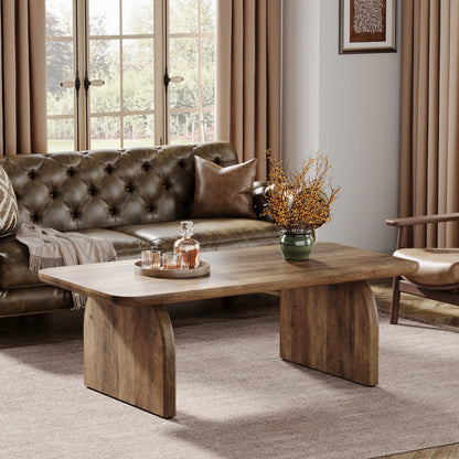 47.24-Inch Tribesigns Farmhouse Rectangular Coffee Table