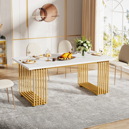 63-Inch Rectangular Dining Table for 4 to 6 people
