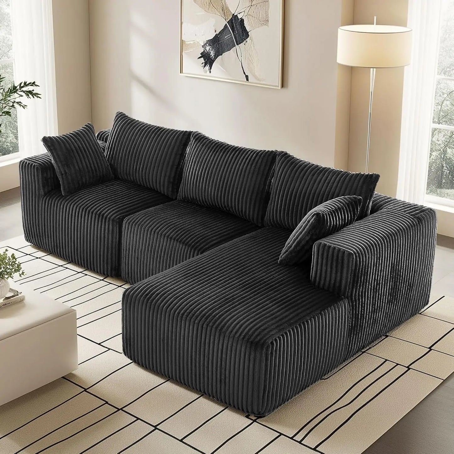 Cloud Sofa Living Room Bedroom Upholstered Sofa.