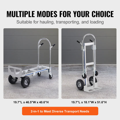 Aluminum Heavy Industrial Collapsible Dolly Cart