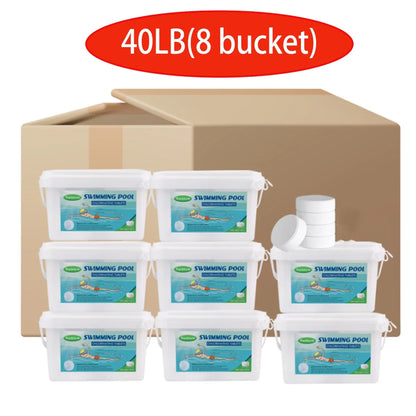 3 Inch 40Lbs Slow Dissolving Chlorine Tablets